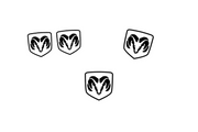 Dodge RAM Emblem & Badges set with Dodge RAM logo Dodge emblems decoinfabric