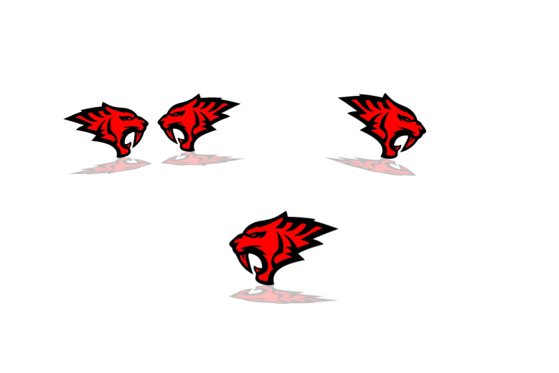 Dodge Emblem & Badges set with HellTiger logo Dodge emblems decoinfabric