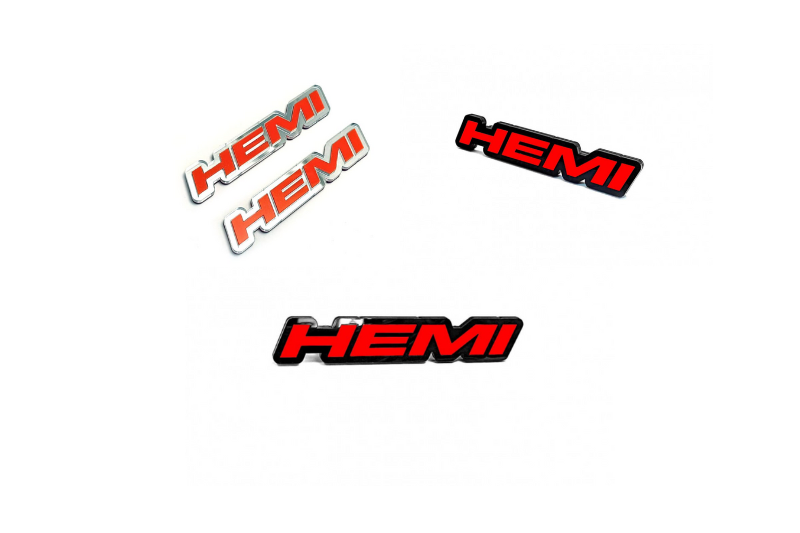Dodge Emblem & Badges set with Hemi logo Dodge emblems decoinfabric