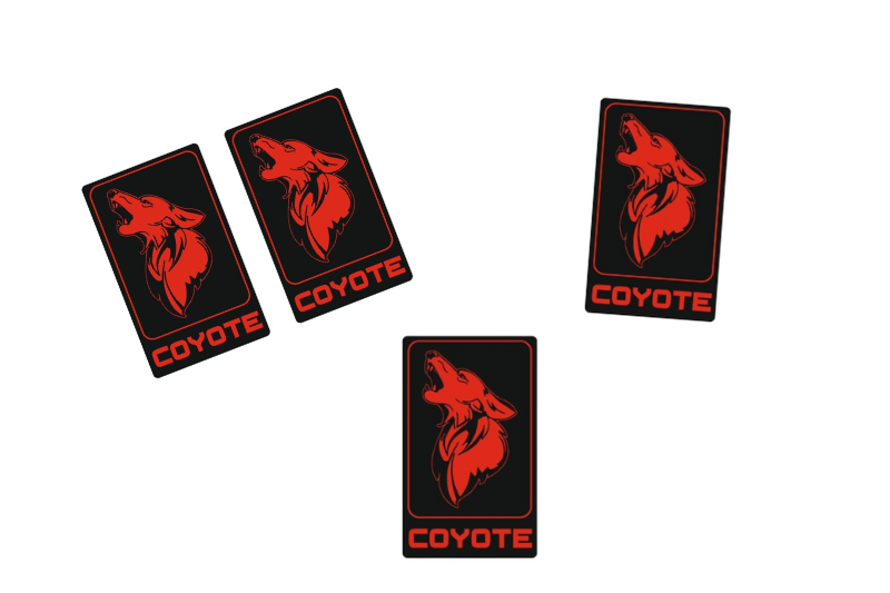 Ford Mustang Emblem & Badges set with Coyote logo (type 6)