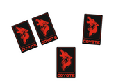 Ford Mustang Emblem & Badges set with Coyote logo (type 6) Ford emblems decoinfabric