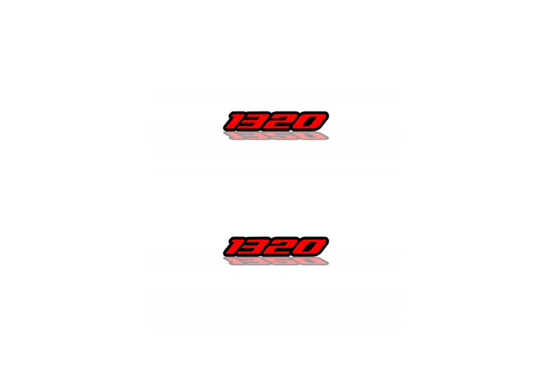 Dodge Emblem & Badge Set - Grille and Tailgate 1320 logo Dodge emblems decoinfabric RED