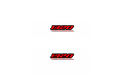 Dodge Emblem & Badge Set - Grille and Tailgate 1320 logo Dodge emblems decoinfabric RED