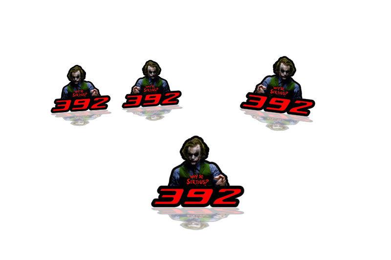 Dodge Emblem & Badges set with Joker 392 logo (Type 2) Dodge emblems decoinfabric