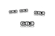 Mercedes G-Class Emblem & Badges set with G63 logo Mercedes emblems decoinfabric
