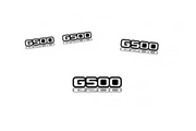 Mercedes G-Class Emblem & Badges set with G500 logo Mercedes emblems decoinfabric
