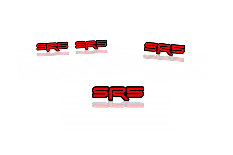 Toyota Emblem & Badges set with SR5 logo Toyota emblems decoinfabric