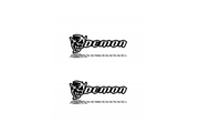 Dodge Emblem & Badge Set - Grille and Tailgate Demon logo (Type 2) Dodge emblems decoinfabric WHITE