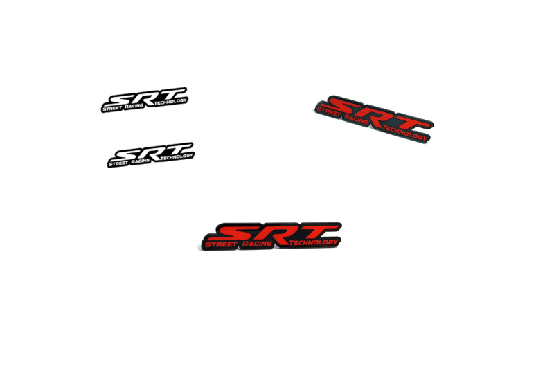 Dodge Emblem & Badges set with SRT logo (Type 3)