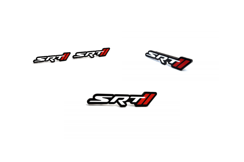 Dodge Emblem & Badges set with SRT + Dodge logo Dodge emblems decoinfabric