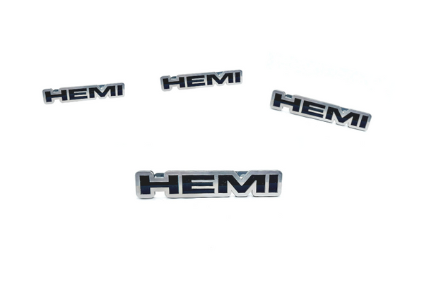 Dodge Stainless Steel Emblem & Badges set with HEMI logo