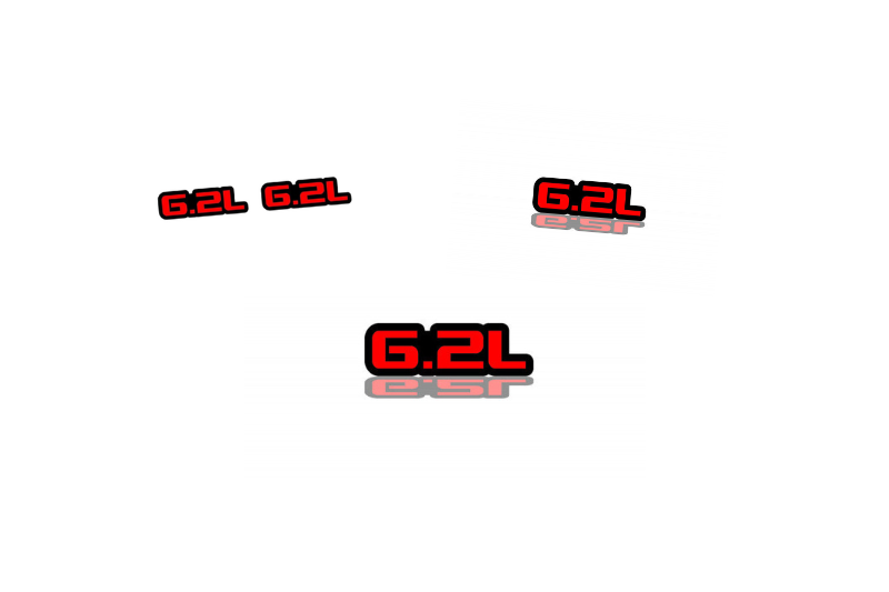 Dodge Emblem & Badges set with 6.2L logo (Type 2) Dodge emblems decoinfabric