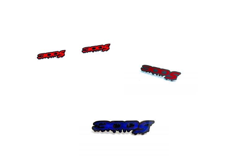 Chrysler 300C II Emblem & Badges set with 300S Blood logo Chrysler emblems decoinfabric
