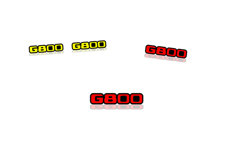 Mercedes G-Class Emblem & Badges set with G800 logo Mercedes emblems decoinfabric