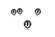 Chrysler Emblem & Badges set with Mopar Skull logo (Type 7) Chrysler emblems decoinfabric