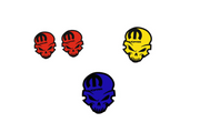 Dodge Emblem & Badges set with Mopar Skull logo (Type 9) Dodge emblems decoinfabric