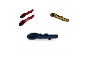 Dodge Emblem & Badges set with Dodge Challenger logo (Type 2) Dodge emblems decoinfabric