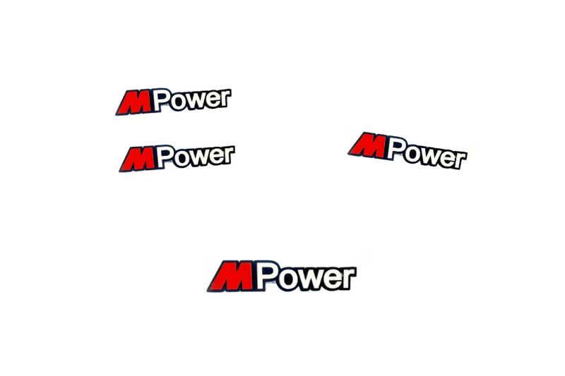 BMW Emblem & Badges set with M Power logo (Type 2)