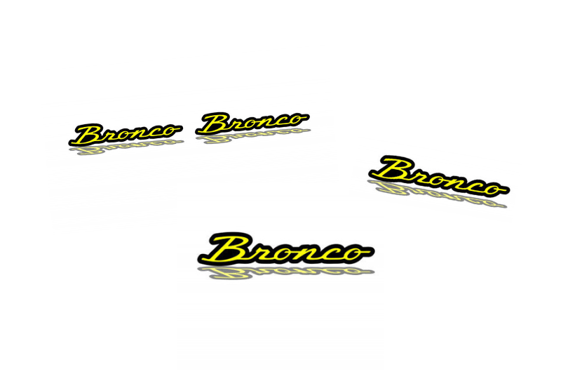 Ford Bronco Emblem & Badges set with Bronco logo Ford emblems decoinfabric