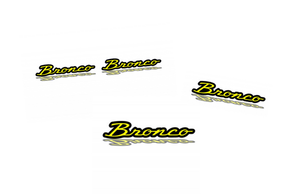 Ford Bronco Emblem & Badges set with Bronco logo