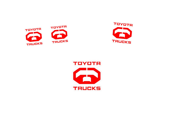 Toyota Emblem & Badges set with Toyota Trucks logo