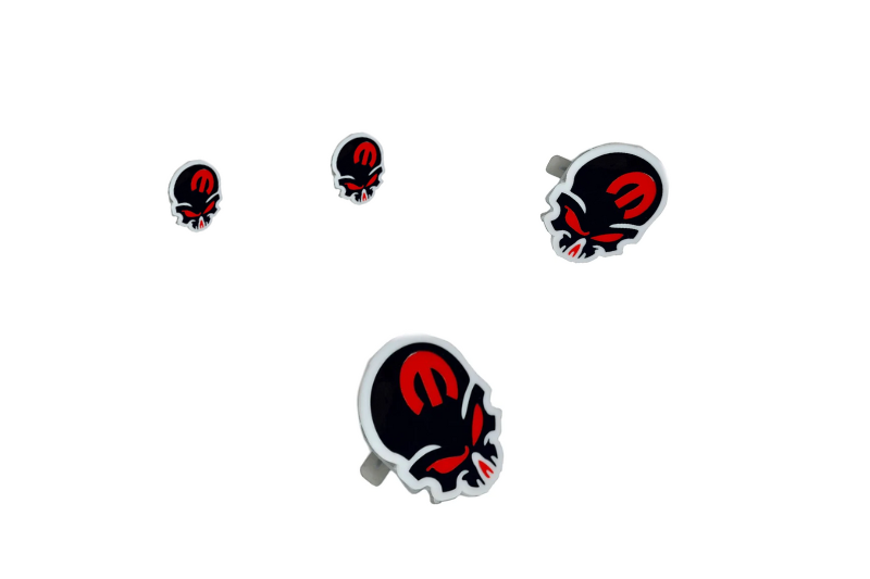 Dodge Emblem & Badges set with Mopar Skull logo (Type 2) Dodge emblems decoinfabric