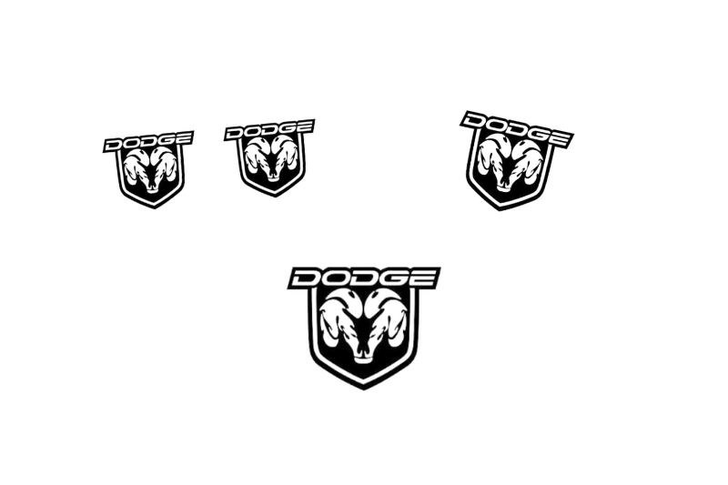 Dodge RAM Emblem & Badges set with Dodge RAM logo (Type 3) Dodge emblems decoinfabric