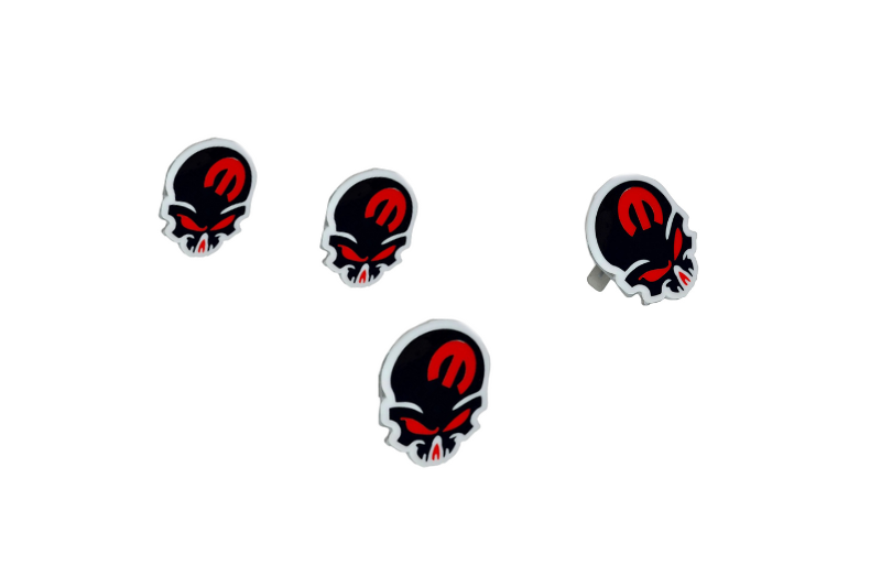 Jeep Emblem & Badges set with Mopar Skull logo (Type 2) Jeep emblems decoinfabric