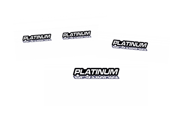 Toyota Emblem & Badges set with Platinum logo Toyota emblems decoinfabric