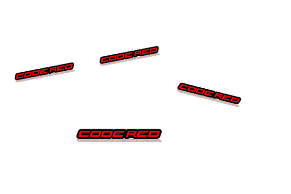 Ford Mustang Emblem & Badges set with Code Red logo