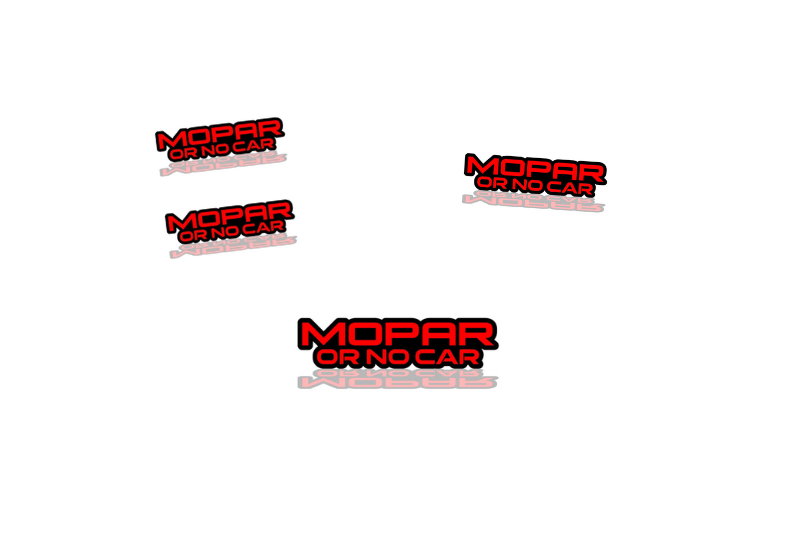 Dodge Emblem & Badges set with Mopar or No Car logo Dodge emblems decoinfabric