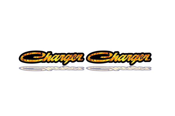 Dodge Charger emblem for fenders with Charger Fire logo