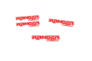 Ford Ranger Emblem & Badges set with Ranger 4.0L logo (Type 2) Ford emblems decoinfabric