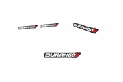 Dodge Emblem & Badges set with Durango logo (Type 2) Dodge emblems decoinfabric