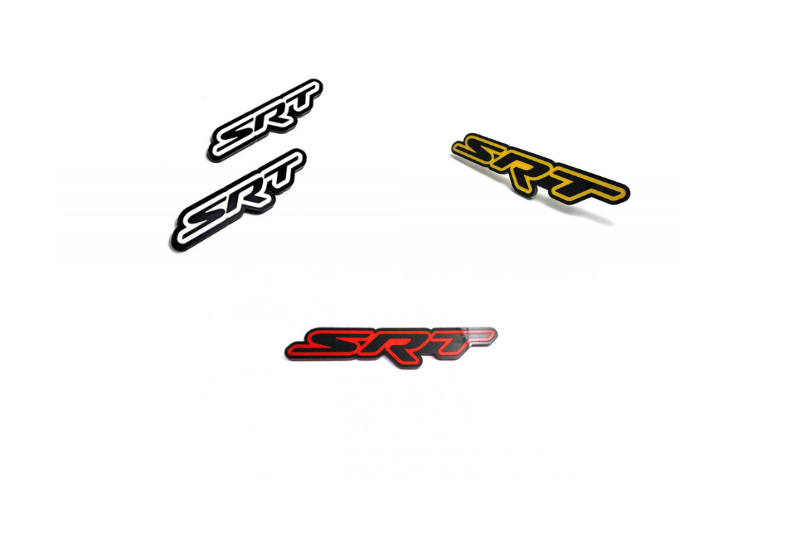 Dodge Emblem & Badges set with SRT logo (Type 2)