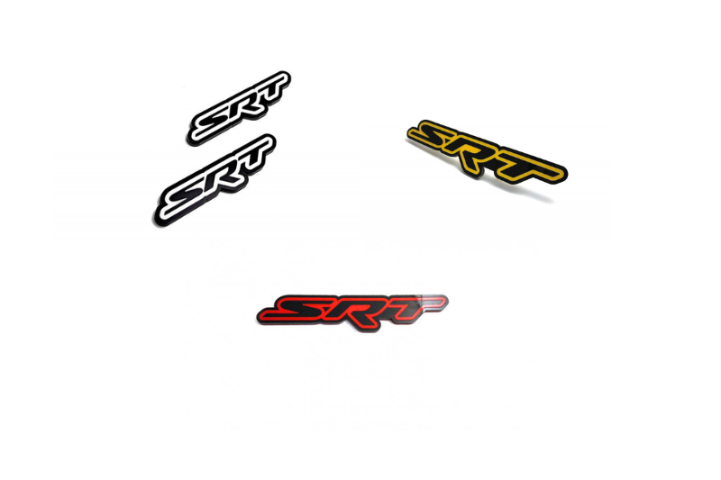 Dodge Emblem & Badges set with SRT logo (Type 2) Dodge emblems decoinfabric