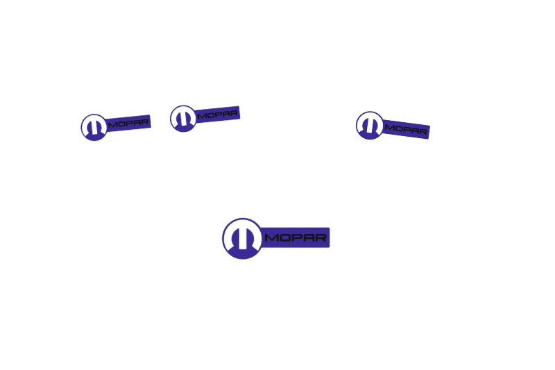 Chrysler Emblem & Badges set with Mopar logo (Type 12) Chrysler emblems decoinfabric