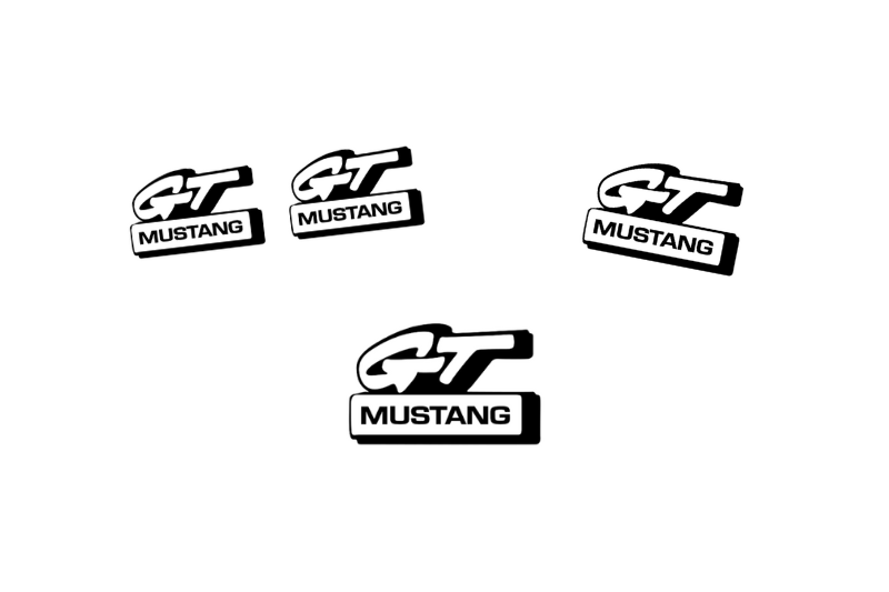 Ford Mustang Emblem & Badges set with GT Mustang logo Ford emblems decoinfabric