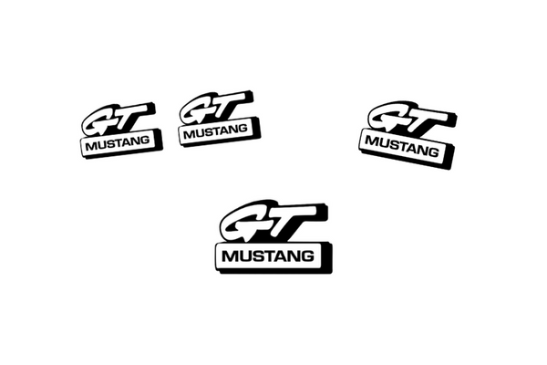 Ford Mustang Emblem & Badges set with GT Mustang logo