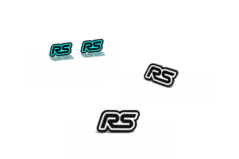 Ford Emblem & Badges set with RS logo (Type 2) Ford emblems decoinfabric