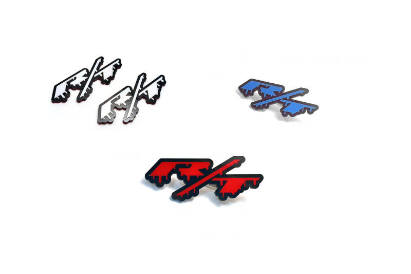 Dodge Emblem & Badges set with R/T Blood logo (Big Size) Dodge emblems decoinfabric