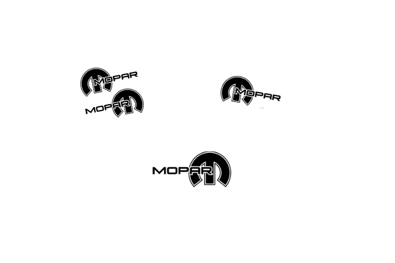 Dodge Emblem & Badges set with Mopar logo (Type 9)