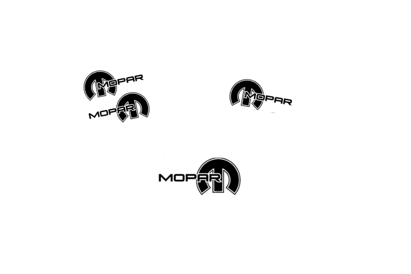 Dodge Emblem & Badges set with Mopar logo (Type 9) Dodge emblems decoinfabric