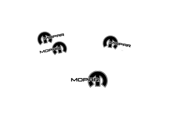 Dodge Emblem & Badges set with Mopar logo (Type 9)