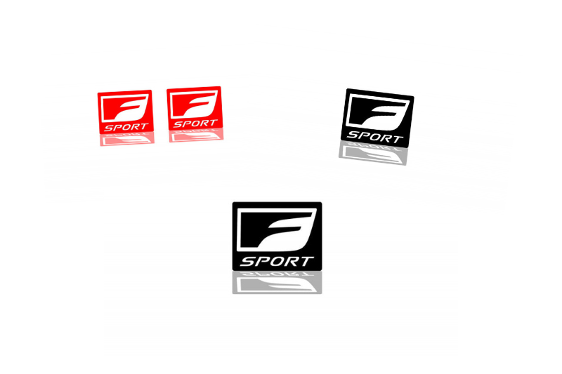 Lexus Emblem & Badges set with F Sport logo