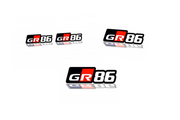 Toyota Emblem & Badges set with GR86 logo Toyota emblems decoinfabric