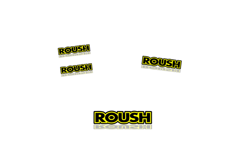 Chevrolet Emblem & Badges set with Roush logo (Type 4) Chevrolet emblems decoinfabric