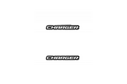 Dodge Emblem & Badge Set - Grille and Tailgate Dodge Charger logo Dodge emblems decoinfabric WHITE