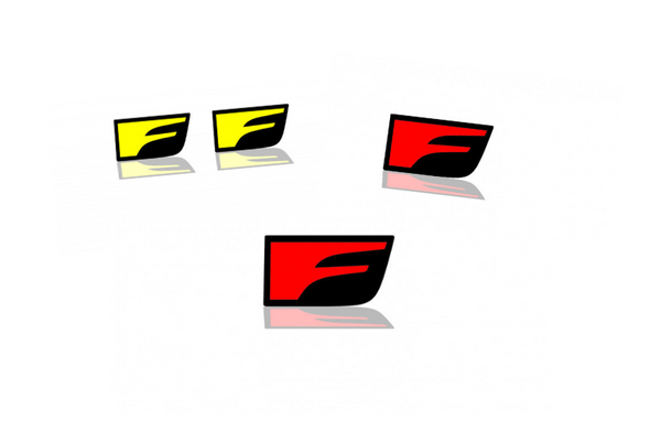 Lexus Emblem & Badges set with F Sport logo (Type 4)