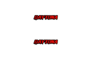 Dodge Emblem & Badge Set - Grille and Tailgate Daytona Blood logo Dodge emblems decoinfabric
